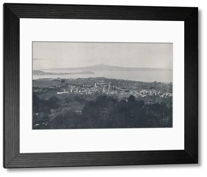 Framed Print : Auckland Harbour, 1924. Artist: Valentine & Sons Framed Print : Auckland Harbour, 1924. Artist: Valentine & Sons