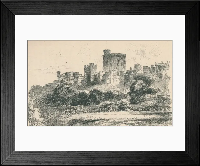 Framed Print : The Castle from the Berkshire Shore, 1895 Framed Print : The Castle from the Berkshire Shore, 1895