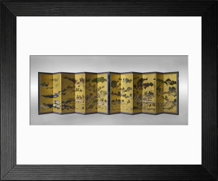 Framed Print : Hie Sanno Sairei-Zu, 17th century. Artist: Anonymous Framed Print : Hie Sanno Sairei-Zu, 17th century. Artist: Anonymous