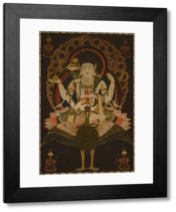 Framed Print : Mahamayuri Scroll, 12th century. Artist: Anonymous Framed Print : Mahamayuri Scroll, 12th century. Artist: Anonymous