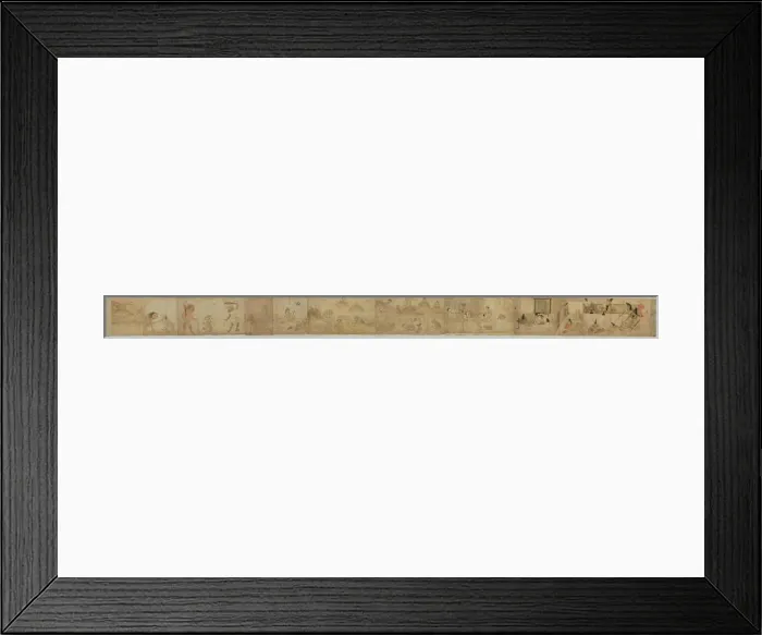 Framed Print : Hungry Ghosts Scroll, 12th century. Artist: Anonymous