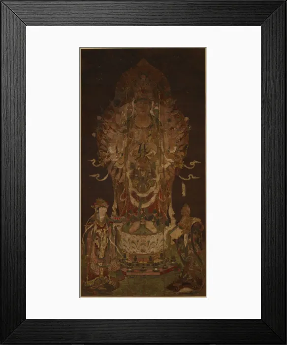 Framed Print : Senju Kannon, 12th century. Artist: Anonymous Framed Print : Senju Kannon, 12th century. Artist: Anonymous