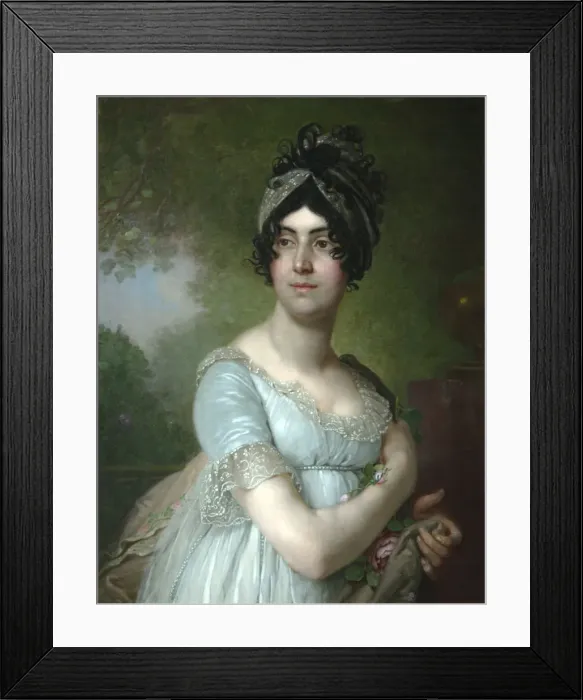 Framed Print : Portrait of Darya Semyonovna Yakovleva, 1801. Artist: Borovikovsky, Vladimir Lukich (1757-1825) Framed Print : Portrait of Darya Semyonovna Yakovleva, 1801. Artist: Borovikovsky, Vladimir Lukich (1757-1825)