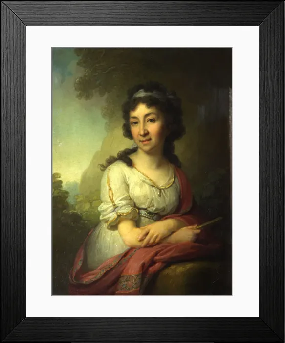 Framed Print : Portrait of Yekaterina Vasilyevna Torsukova, 1795. Artist: Borovikovsky, Vladimir Lukich (1757-1825) Framed Print : Portrait of Yekaterina Vasilyevna Torsukova, 1795. Artist: Borovikovsky, Vladimir Lukich (1757-1825)