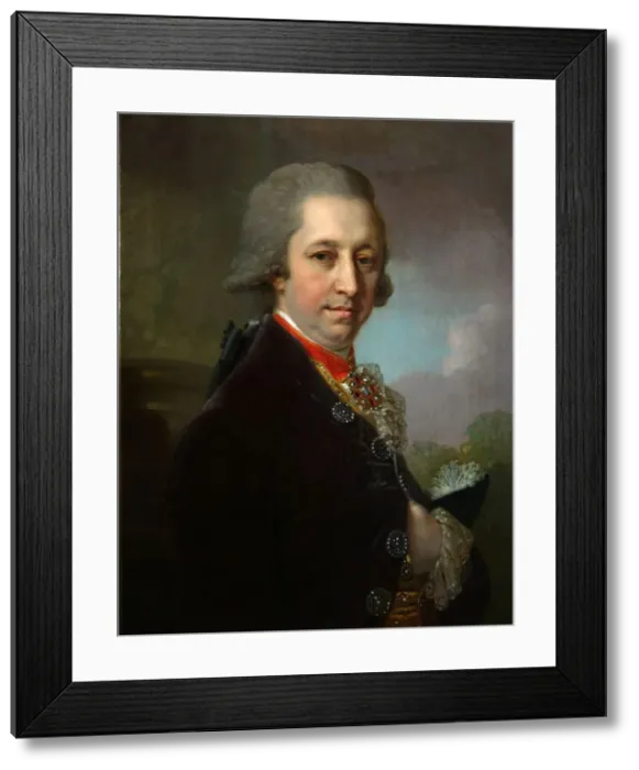 Framed Print : Portrait of Ivan Mikhailovich Yakovlev, 1800. Artist: Borovikovsky, Vladimir Lukich (1757-1825) Framed Print : Portrait of Ivan Mikhailovich Yakovlev, 1800. Artist: Borovikovsky, Vladimir Lukich (1757-1825)