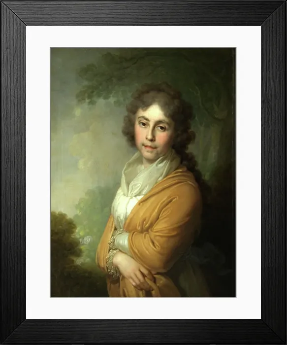 Framed Print : Portrait of Countess Natalia Ivanovna Kurakina, 1795. Artist: Borovikovsky, Vladimir Lukich (1757-1825) Framed Print : Portrait of Countess Natalia Ivanovna Kurakina, 1795. Artist: Borovikovsky, Vladimir Lukich (1757-1825)