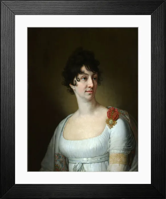 Framed Print : Portrait of Sophia Alexeyevna Rayevskaya, 1813. Artist: Borovikovsky, Vladimir Lukich (1757-1825) Framed Print : Portrait of Sophia Alexeyevna Rayevskaya, 1813. Artist: Borovikovsky, Vladimir Lukich (1757-1825)