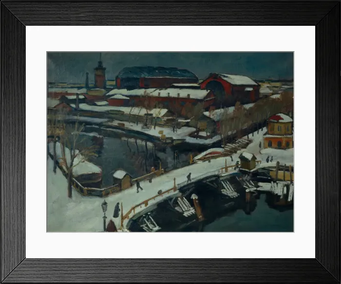 Framed Print : Winter landscape. Petrograd, 1920. Artist: Braz, Osip Emmanuilovich (1872-1936) Framed Print : Winter landscape. Petrograd, 1920. Artist: Braz, Osip Emmanuilovich (1872-1936)