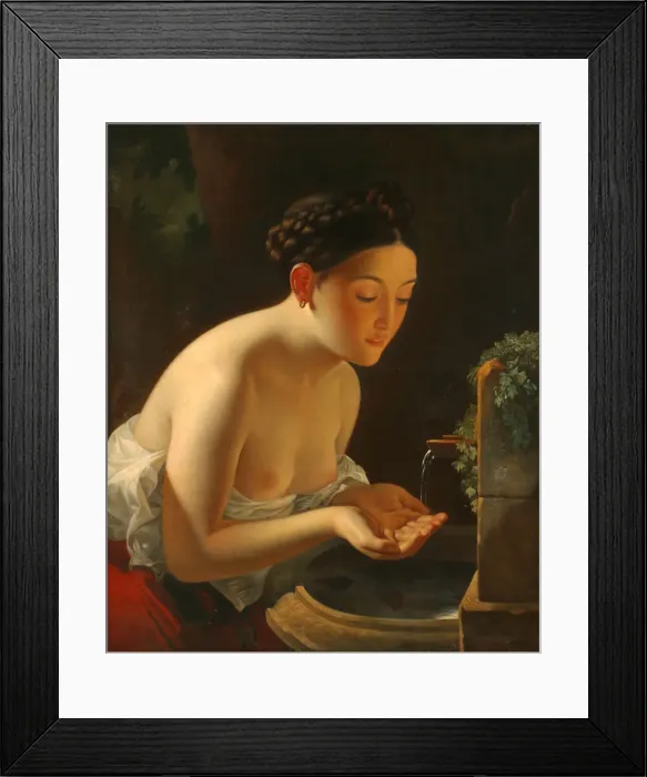 Framed Print : Italian Morning. Artist: Briullov, Karl Pavlovich (1799-1852) Framed Print : Italian Morning. Artist: Briullov, Karl Pavlovich (1799-1852)