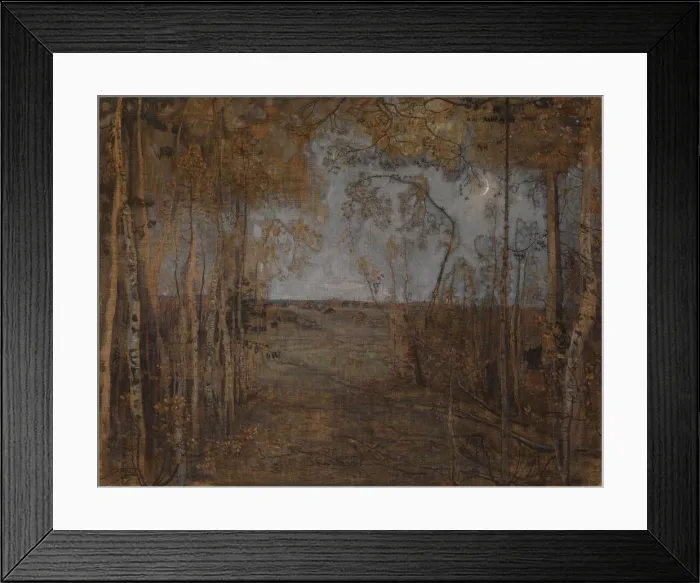 Framed Print : New Moon, 1912. Artist: Brodsky, Isaak Izrailevich (1884-1939) Framed Print : New Moon, 1912. Artist: Brodsky, Isaak Izrailevich (1884-1939)