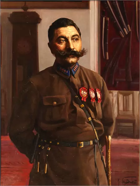 Portrait of Semyon Mikhailovich Budyonny (1883-1973), 1929. Artist: Brodsky, Isaak Izrailevich (1884-1939)
