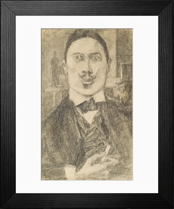 Framed Print : Portrait of the painter Nikolay Sapunov (1880-1912), 1912. Artist: Bromirsky, Pyotr Ignatyevich (1886-1920) Framed Print : Portrait of the painter Nikolay Sapunov (1880-1912), 1912. Artist: Bromirsky, Pyotr Ignatyevich (1886-1920)