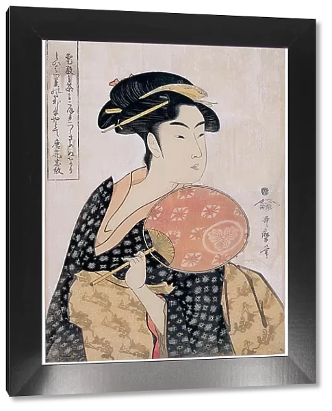 Takashima Ohisa (Ohisa of the Takashima tea-shop), c. 1793. Artist: Utamaro, Kitagawa (1753-1806)