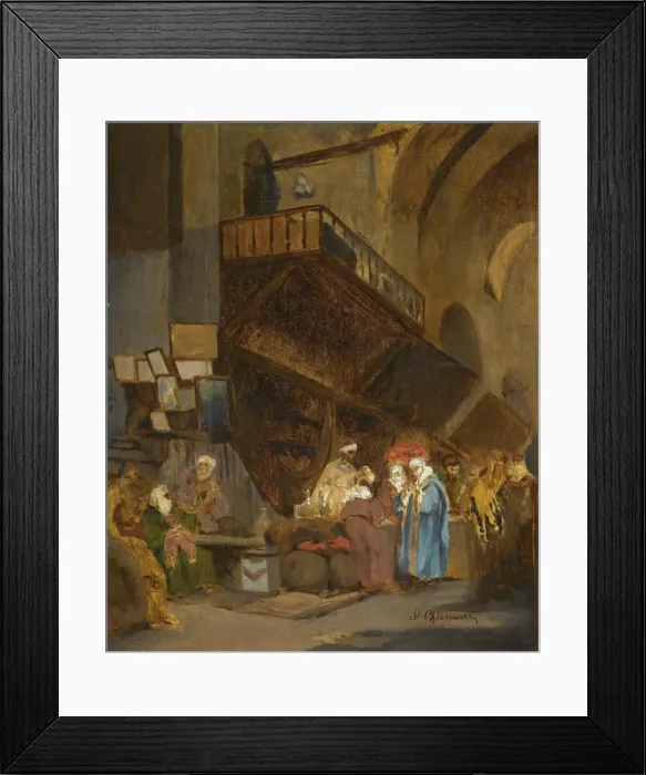 Framed Print : Bazaar in Constantinople. Artist: Khlebovsky, Stanislav (1835-1884) Framed Print : Bazaar in Constantinople. Artist: Khlebovsky, Stanislav (1835-1884)