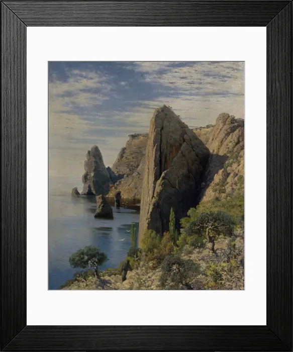 Framed Print : Rocks, 1884. Artist: Myasoedov, Grigori Grigoryevich (1834-1911) Framed Print : Rocks, 1884. Artist: Myasoedov, Grigori Grigoryevich (1834-1911)