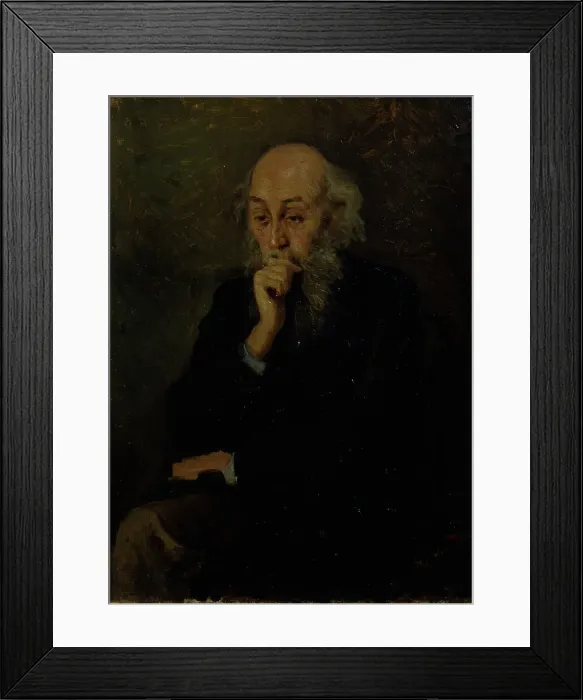 Framed Print : Portrait of the artist Nikolai Ge (1831-1894). Artist: Myasoedov, Grigori Grigoryevich (1834-1911) Framed Print : Portrait of the artist Nikolai Ge (1831-1894). Artist: Myasoedov, Grigori Grigoryevich (1834-1911)