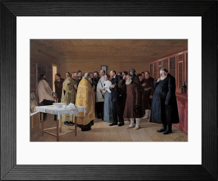 Framed Print : The Consecration of the Vodka Shop, 1904. Artist: Orlow, Nikolai Vasilievich (1863-1924) Framed Print : The Consecration of the Vodka Shop, 1904. Artist: Orlow, Nikolai Vasilievich (1863-1924)