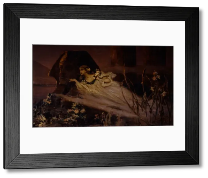 Framed Print : Fog of the Nile. Artist: Kotarbinsky, Vasilii (Wilhelm) Alexandrovich (1849-1921) Framed Print : Fog of the Nile. Artist: Kotarbinsky, Vasilii (Wilhelm) Alexandrovich (1849-1921)