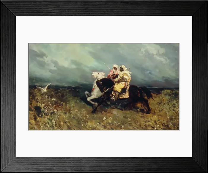 Framed Print : Bedouins. Artist: Kotarbinsky, Vasilii (Wilhelm) Alexandrovich (1849-1921) Framed Print : Bedouins. Artist: Kotarbinsky, Vasilii (Wilhelm) Alexandrovich (1849-1921)
