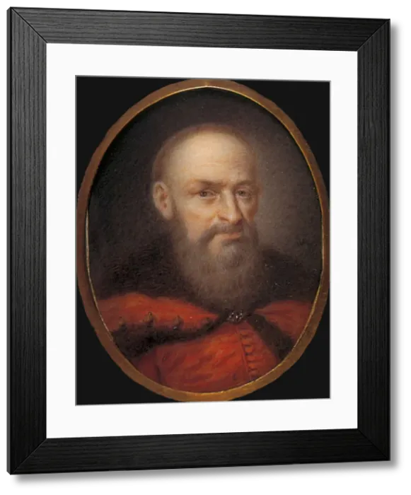 Framed Print : Portrait of Hetman Stefan Czarniecki (1599-1665), c. 1798. Artist: Lesseur, Wincenty de (1745-1813) Framed Print : Portrait of Hetman Stefan Czarniecki (1599-1665), c. 1798. Artist: Lesseur, Wincenty de (1745-1813)