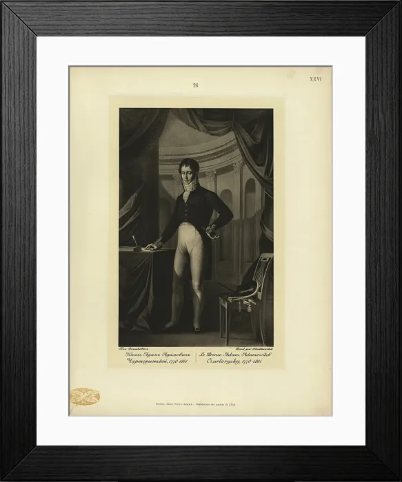 Framed Print : Prince Adam Jerzy Czartoryski (1770-1861). Artist: Oleszkiewicz, Jozef (1777-1830) Framed Print : Prince Adam Jerzy Czartoryski (1770-1861). Artist: Oleszkiewicz, Jozef (1777-1830)