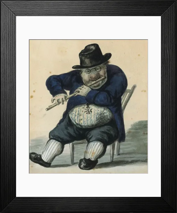 Framed Print : Portrait Caricature of the architect Giacomo Quarenghi (1744-1817), 1811. Artist: Orlowski, Alexander Osipovich (1777-1832) Framed Print : Portrait Caricature of the architect Giacomo Quarenghi (1744-1817), 1811. Artist: Orlowski, Alexander Osipovich (1777-1832)