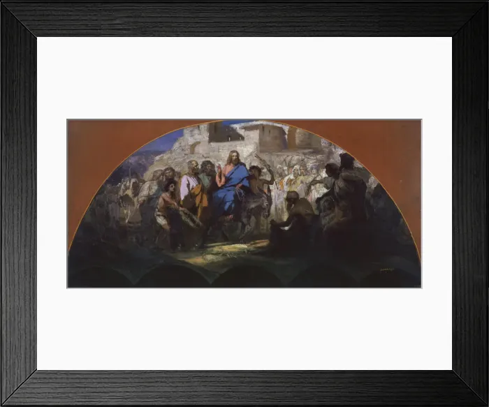 Framed Print : try of Christ into Jerusalem, 1876. Artist: Siemiradzki, Henryk (1843-1902) Framed Print : try of Christ into Jerusalem, 1876. Artist: Siemiradzki, Henryk (1843-1902)