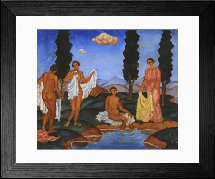 Framed Print : Bathers, 1910. Artist: Zak, Eugeniusz (1884-1926) Framed Print : Bathers, 1910. Artist: Zak, Eugeniusz (1884-1926)