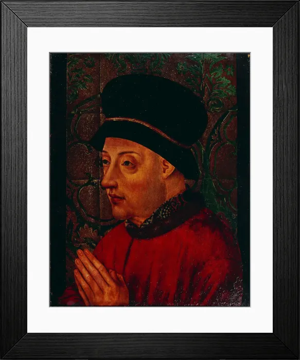 Framed Print : Portrait of King John I of Portugal (1357-1433), Early 15th cen Artist: Anonymous Framed Print : Portrait of King John I of Portugal (1357-1433), Early 15th cen Artist: Anonymous