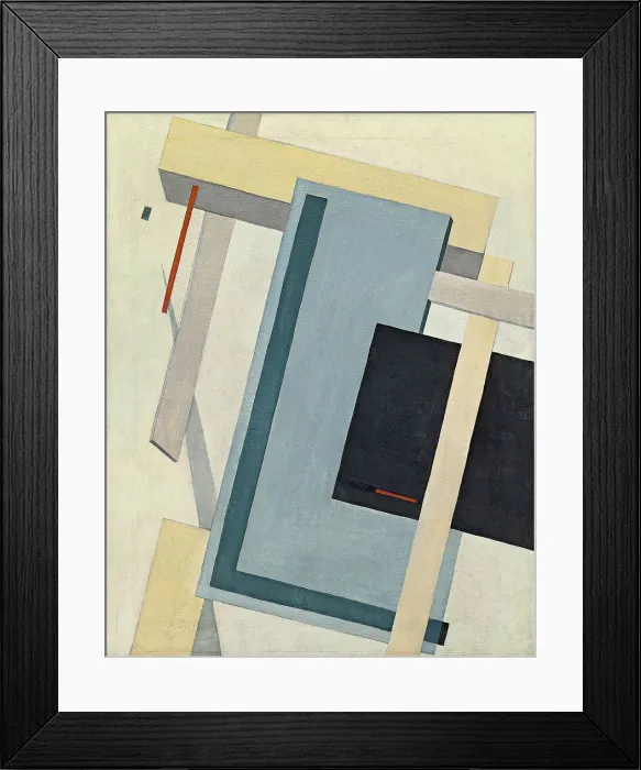 Framed Print : Proun 4 B, 1919-1920. Artist: Lissitzky, El (1890-1941) Framed Print : Proun 4 B, 1919-1920. Artist: Lissitzky, El (1890-1941)