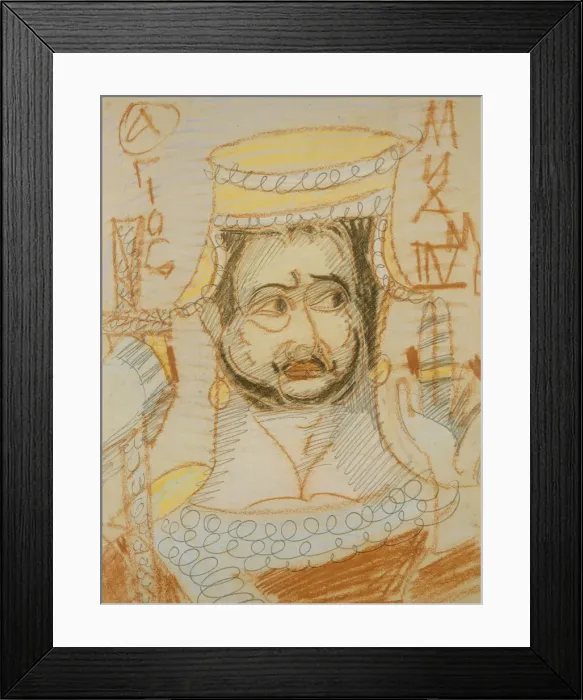 Framed Print : Saint Michael the Archangel. Artist: Vrubel, Mikhail Alexandrovich (1856-1910) Framed Print : Saint Michael the Archangel. Artist: Vrubel, Mikhail Alexandrovich (1856-1910)