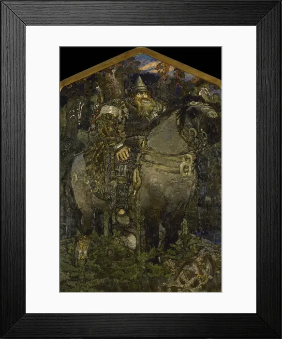 Framed Print : Bogatyr, 1898. Artist: Vrubel, Mikhail Alexandrovich (1856-1910) Framed Print : Bogatyr, 1898. Artist: Vrubel, Mikhail Alexandrovich (1856-1910)