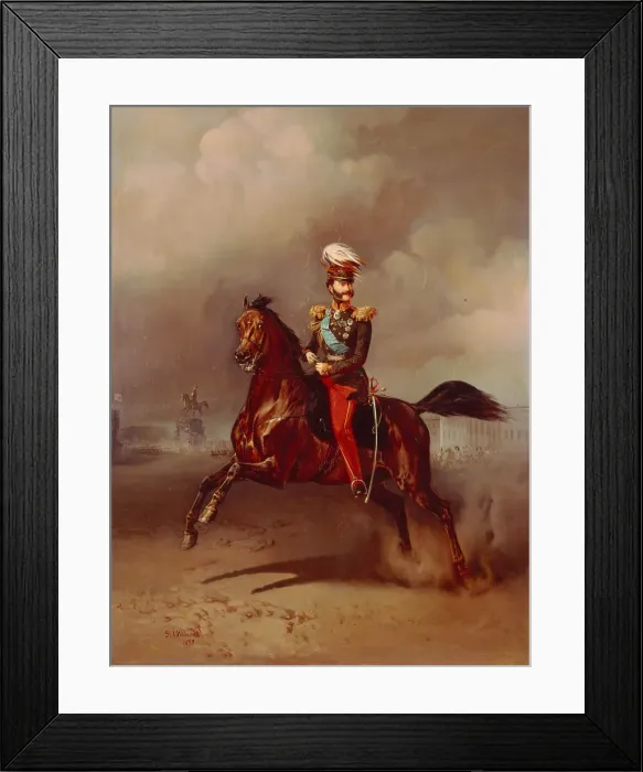 Framed Print : Portrait of Count Vladimir Fyodorovich Adlerberg (1791-1884), 1859. Artist: Willewalde, Gottfried (Bogdan Pavlovich) (1818-1903) Framed Print : Portrait of Count Vladimir Fyodorovich Adlerberg (1791-1884), 1859. Artist: Willewalde, Gottfried (Bogdan Pavlovich) (1818-1903)