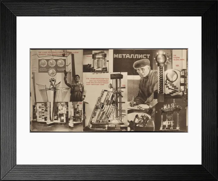 Framed Print : USSR. Catalogue of the Soviet pavilion at the International Press Exhibition, Cologne, 1928. Artist: Lissitzky, El (1890-1941) Framed Print : USSR. Catalogue of the Soviet pavilion at the International Press Exhibition, Cologne, 1928. Artist: Lissitzky, El (1890-1941)