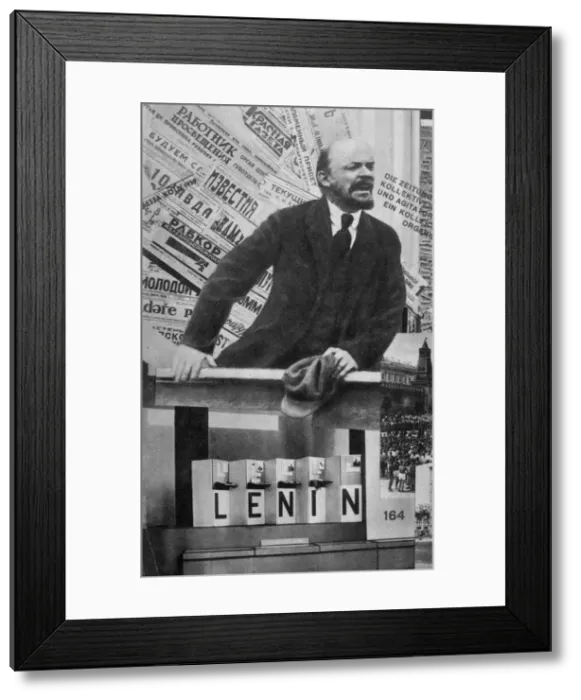 Framed Print : Cover of the of the catalogue of the Soviet Union Pavilion on International Presse Exhibition, Cologne, 1928. Artist: Lissitzky, El (1890-1941) Framed Print : Cover of the of the catalogue of the Soviet Union Pavilion on International Presse Exhibition, Cologne, 1928. Artist: Lissitzky, El (1890-1941)