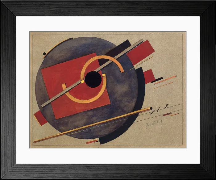 Framed Print : Study for a poster, 1920. Artist: Lissitzky, El (1890-1941) Framed Print : Study for a poster, 1920. Artist: Lissitzky, El (1890-1941)