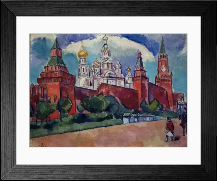 Framed Print : The Red Square in Moscow, 1910s. Artist: Baranov-Rossine, Vladimir Davidovich (1888-1942) Framed Print : The Red Square in Moscow, 1910s. Artist: Baranov-Rossine, Vladimir Davidovich (1888-1942)