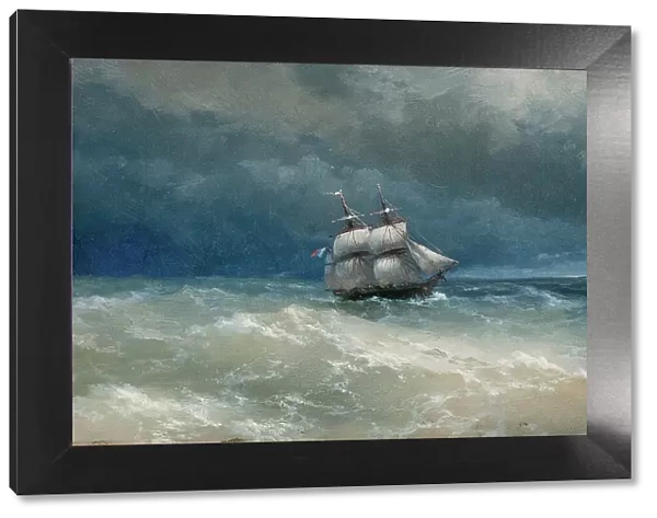 Stormy Sea. Artist: Aivazovsky, Ivan Konstantinovich (1817-1900)
