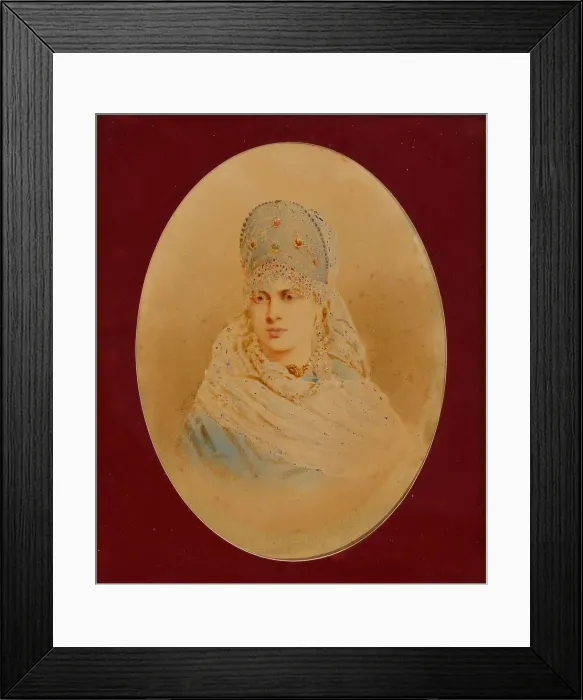 Framed Print : Portrait of Princess Zinaida Yusupova, 1890s. Artist: Alexandrovsky, Stepan Fyodorovich (1843-1906) Framed Print : Portrait of Princess Zinaida Yusupova, 1890s. Artist: Alexandrovsky, Stepan Fyodorovich (1843-1906)