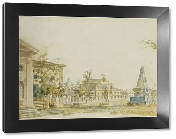The Square in Kherson, 1797. Artist: Alexeyev, Fyodor Yakovlevich (1753-1824)
