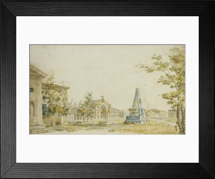 Framed Print : The Square in Kherson, 1797. Artist: Alexeyev, Fyodor Yakovlevich (1753-1824) Framed Print : The Square in Kherson, 1797. Artist: Alexeyev, Fyodor Yakovlevich (1753-1824)