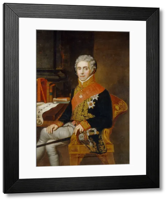 Framed Print : Portrait of Ivan Vasilyevich Tutolmin (1751-1839), Second Half of the 18th cen Artist: Anonymous, 18th century