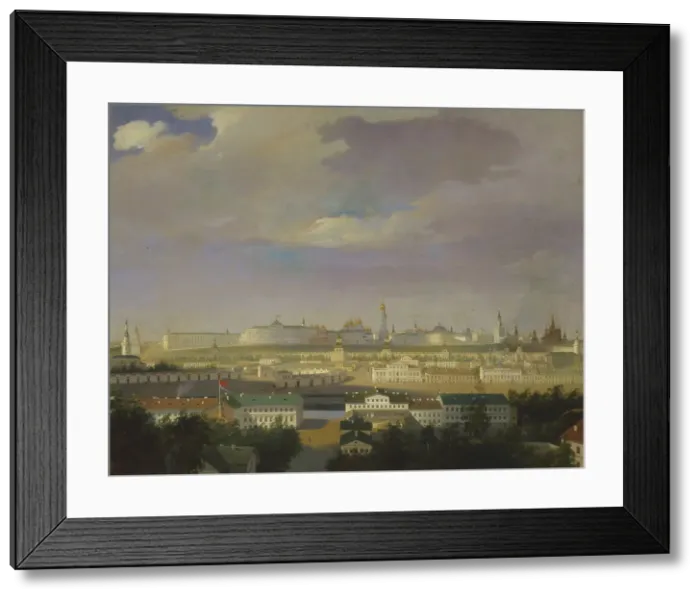 Framed Print : View of the Moscow Kremlin from the Bolotnaya (Marsh) square, Mid of the 19th cen Artist: Anonymous, 18th century Framed Print : View of the Moscow Kremlin from the Bolotnaya (Marsh) square, Mid of the 19th cen Artist: Anonymous, 18th century