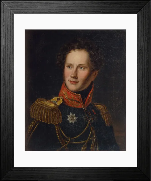 Framed Print : Portrait of Count Alexey Fyodorovich Orlov (1787-1862), c. 1810. Artist: Anonymous, 18th century Framed Print : Portrait of Count Alexey Fyodorovich Orlov (1787-1862), c. 1810. Artist: Anonymous, 18th century