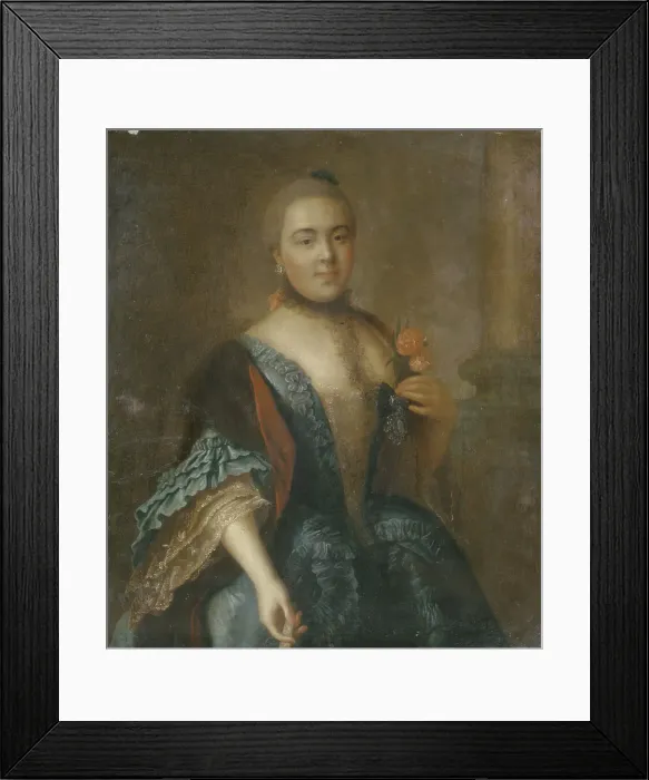 Framed Print : Portrait of Countess Elizabeth Vorontsova (1739-1792), 1762. Artist: Antropov, Alexei Petrovich (1716-1795) Framed Print : Portrait of Countess Elizabeth Vorontsova (1739-1792), 1762. Artist: Antropov, Alexei Petrovich (1716-1795)