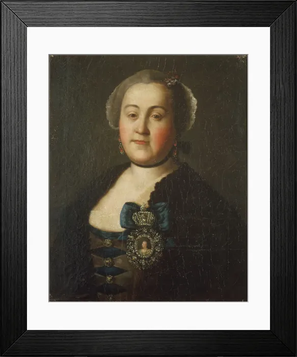 Framed Print : Portrait of Countess Agrippina Leontievna Apraxina, End of 1750s. Artist: Antropov, Alexei Petrovich (1716-1795) Framed Print : Portrait of Countess Agrippina Leontievna Apraxina, End of 1750s. Artist: Antropov, Alexei Petrovich (1716-1795)