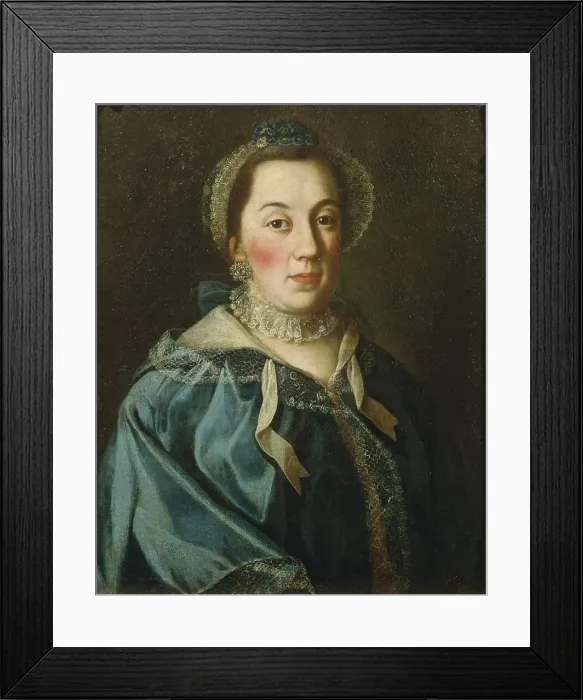 Framed Print : Portrait of Countess Yelizaveta Franzevna Buturliina, 1763. Artist: Antropov, Alexei Petrovich (1716-1795) Framed Print : Portrait of Countess Yelizaveta Franzevna Buturliina, 1763. Artist: Antropov, Alexei Petrovich (1716-1795)
