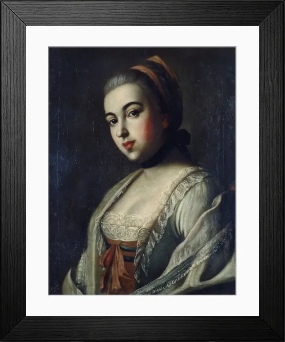 Framed Print : Portrait of Countess Anna Vorontsova (1743-1769), 1761. Artist: Antropov, Alexei Petrovich (1716-1795) Framed Print : Portrait of Countess Anna Vorontsova (1743-1769), 1761. Artist: Antropov, Alexei Petrovich (1716-1795)
