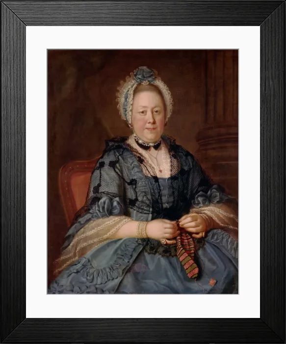 Framed Print : Portrait of Countess Tolstaya, nee Lopukhina, 1768. Artist: Argunov, Ivan Petrovich (1729-1802) Framed Print : Portrait of Countess Tolstaya, nee Lopukhina, 1768. Artist: Argunov, Ivan Petrovich (1729-1802)