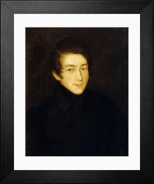Framed Print : Self-Portrait. Artist: Argunov, Nikolai Ivanovich (1771-after 1829)